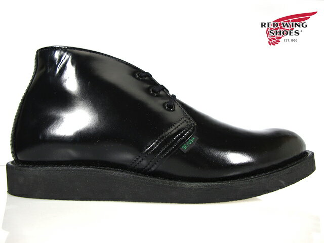 【店内全品大特価!!】 レッドウィング REDWING 9196 POSTMAN CHUKKA BOOTS BLACK CHAPARRAL D WIDTH レッドウイング ポストマン チャッカ ブーツ ブラック シャパレル 本革 ワーク クラシック ブーツ◆