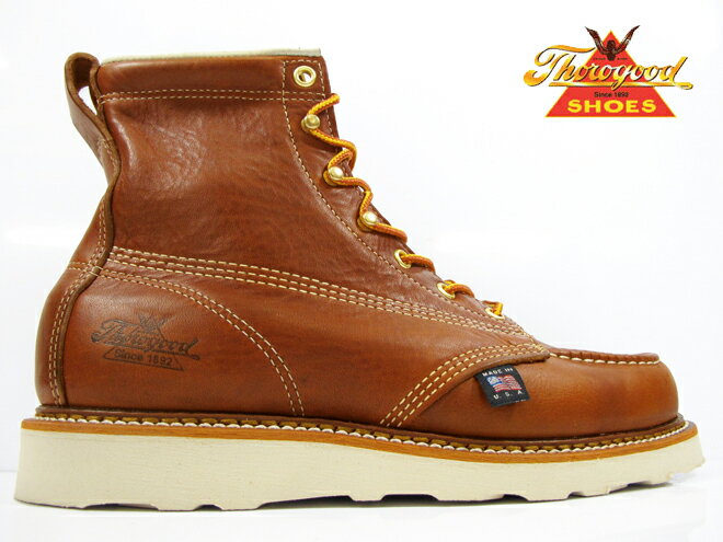 【店内全品大特価!!】 ソログッド THOROGOOD 6 MOC TOE814-4200 HANTING BOOTSソログッド ハンティング ブーツオイルド レザー ブラウン 茶D EE ワイズ