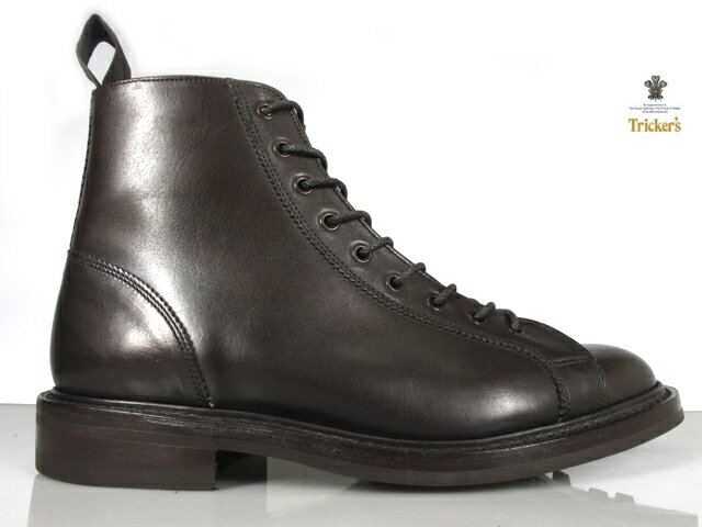 【店内全品大特価!!】 トリッカーズ TRICKER'S M6087 ESPRESSO BURNISHEDMONKEY BOOTS LACE UP エスプレッソ バニッシュド モンキー ブーツ レースアップ ダーク ブラウン ダイナイトソール◆