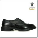 【期間限定価格】【送料無料】【あす楽対応】トリッカーズ バートン カントリーブーツ TRICKER’S BOURTON BROGUE SHOES 5633 BLACK BOX CALF 5633 ダイナイトソール ブローグシューズ ブラック ボックス カーフ 黒Tricker’s◆