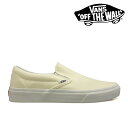 バンズ スニーカー スリッポン VANS CLASSIC SLIP-ON メンズ WHITE ホワイト 白 0EYEWHT クラッシック