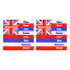 ラバー製 コースター 2枚セット 「HAWAII Islands」 ハワイアンフラッグ 縦9.5×横9.5×厚み0.3cm ハワイ州 フラッグ柄 バーグッズ アメリカ雑貨 アメリカン雑貨
ITEMPRICE