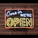 アメリカンネオンサイン 「COME IN WE'RE OPE...