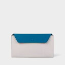 ポールスミス 長財布 ストローグレイン 札入れ ライトグレー Paul Smith ポール スミス