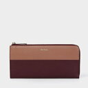ポールスミス 長財布 バイカラーブロック バーガンディー Paul Smith ポール スミス