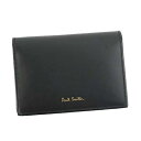 ポールスミス 名刺入れ カードケース マルチカラーストライプ ブラック Paul Smith