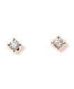 4℃ ネックレス 4℃ ピアス ヨンドシー ブレスレット カナル 4℃ 正規品 送料無料 0.05ctダイヤモンド ピンクゴールドピアス