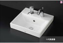 ###TOTO カウンター式洗面器 セット品番【LS721CM #NW1+TENA41A】ホワイト ベッセル式 台付自動水栓(単水栓) 壁排水金具(Pトラップ)