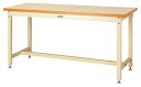 ####u.ヤマキン/山金工業【SSMH-1575-II】ワークテーブル スーパータイプ 固定式 H900mm メラミン天板 アイボリー 組立式