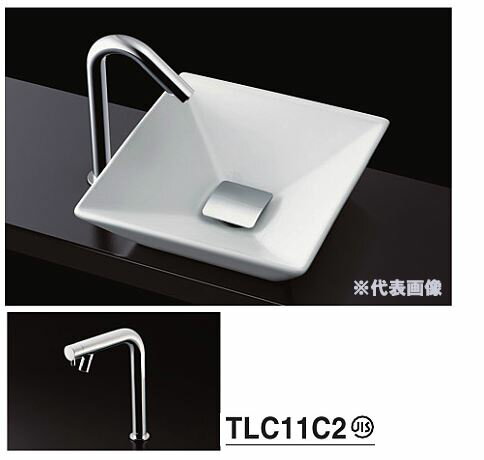 『カード対応OK！』###TOTO カウンター式手洗器 セット品番【L712+TLC11C2】立水栓 床排水金具(Sトラップ)