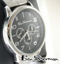 ベンシャーマン 腕時計 メンズ クロノグラフ 【送料無料】 Ben Sherman モッズ ファッション 時計 CHRONOGRAPH ブラック サークル フェイス アナログ ウォッチ 腕時計 ステンレス スティールベルト UKモッズ BenSherman r563ベンシャーマン Ben Sherman 時計