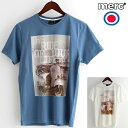 メルクロンドン Merc London Tシャツ ヴィンテージ スクーター ベスパ 17SS 新作 春物 W1 プレミアム 2色 ダストブルー オフホワイト メンズ モッズファッション プレゼント ギフト VESPA