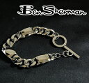 ベンシャーマン Ben Sherman メンズ スティール チェーン ブレスレット カーブ&リンク T BAR BRACELET BenSherman UK モッズ r096