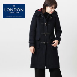 タイムセール <strong>LONDON</strong> <strong>TRADITION</strong> レディース ロングダッフルコート M-11 秋冬 英国製 ウール ネイビー ロンドントラディション チェック ロイヤルスチュアート 上着 MADE IN ENGLAND ギフト 長い 厚手 防寒 トラッド