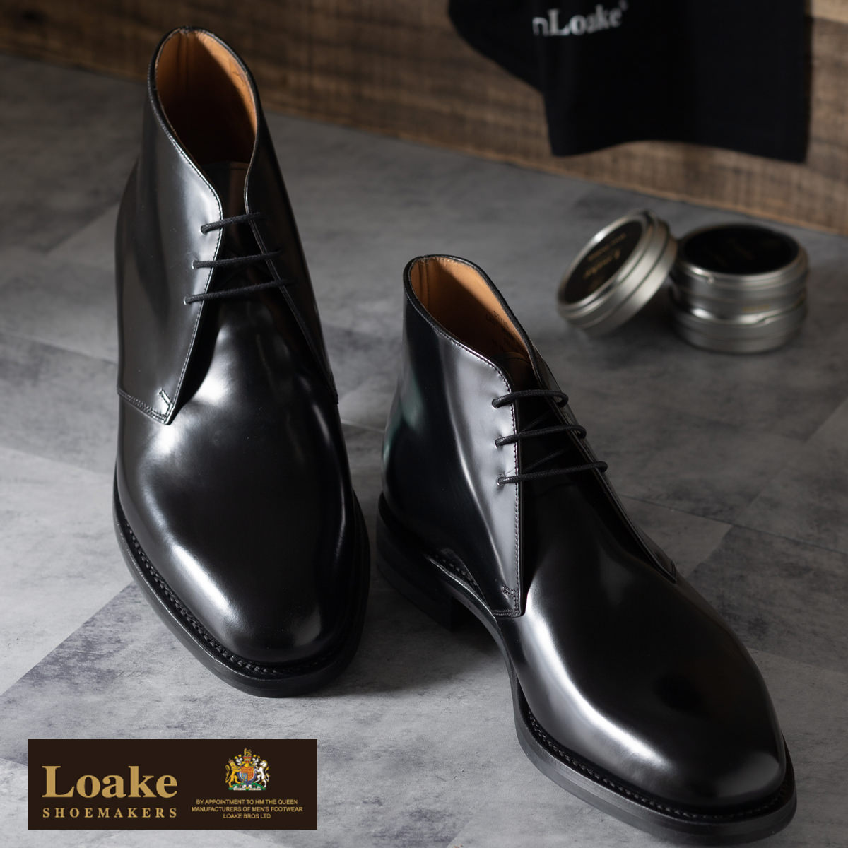 Loake England ローク 革靴 ビジネス メンズ アンクル ブーツ 革靴 英国王…...:clozest:10004924