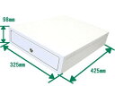 【新発売!】DS-36(PO) ホワイト 手動開閉式キャッシュドロア(Sサイズ)