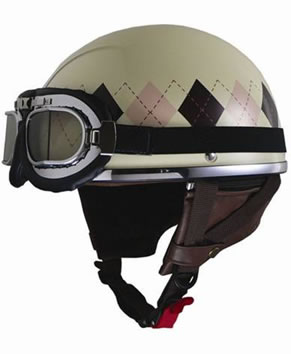 LEAD リード工業 レディースハーフヘルメット ARGYLE（IV・アーガイル） QH4
