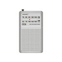 ☆HIDISC 大きな表示でかんたん選局 AM/FMポケットラジオ HD-RAD81SV