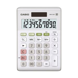 （業務用セット） カシオ（CASIO） W税率対応電卓 小型電卓 10桁 縦14.7×横1…...:cnfr:11330408
