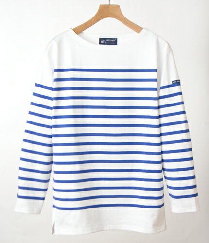 【送料無料】［セントジェームス］ナヴァルボーダーTシャツ[ホワイト/ロイヤルブルー](NEIGE/GITAN)SAINT JAMES NAVAL99JC162/1rナバル長袖バスクシャツ