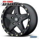 American Racing ATX AX194 Ravine(ラビーン)ブラックテフロンコーティング 17インチ 8.5J 1本