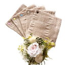華布(hanafu)の布ナプキン スナップ付ライナー Sサイズ(約13×約13cm) 2枚入り (ブルー)