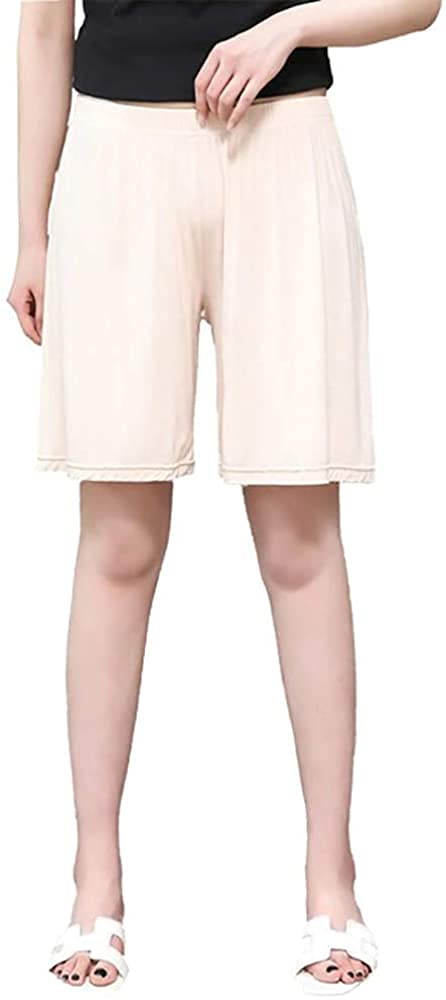 【送料無料】[KOEKOI] ペチコート レディース ペチパンツ フレアパンツ 静電気防止 透けない 透け防止 ロングパンツ インナー ショートシンプル 大きいサイズ <strong>ペチコート屋</strong> ショートパンツ下着 重ね着5分丈 色：肌色、サイズ：Free Size