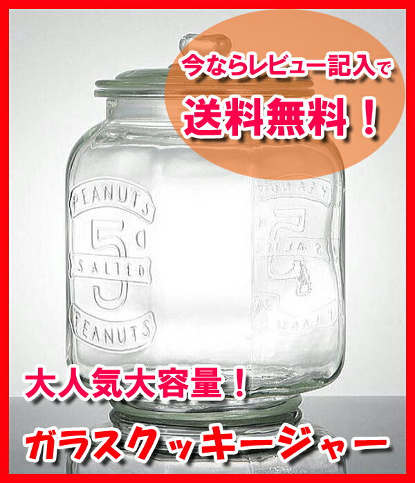   I  Glass Cookie Jar AeB[N KXNbL[W[ ieʁF7.0L Ė5kgj