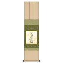 色紙掛 翠朋 『聖観音』 高精彩工芸画+手彩 【BT2KIC-002】 掛軸 掛け軸 新品 仏画 仏事法要に 仏間に お盆 お彼岸 仏様