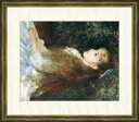ルノワール 「イレーヌ・カーン・ダンヴェール嬢」 F8号（額外寸64x56cm） 高精彩工芸画＋手彩入り 額付き 複製画 印象派 人物画 肖像画 美人画 可愛いイレーヌ 少女イレーヌ