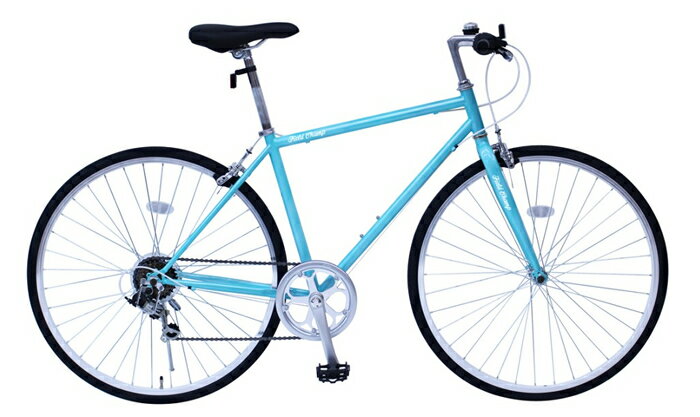 【送料無料】ミムゴ FIELD CHAMP クロスバイク700CMG-FCP700CF(ブルー)差込みハンドル・6段変速の画像