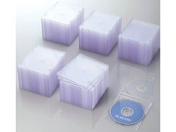 エレコム Blu-ray DVD CD<strong>スリム</strong>ケース クリア 100枚 CD用ケース DVD用プラケース メディアケース 記録メディア テープ