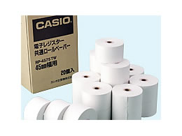 カシオ/普通紙レジロール 幅45×外径75 20巻/RP-4575-TW【送料290円 2900円以上で送料無料】【平日即日発送】