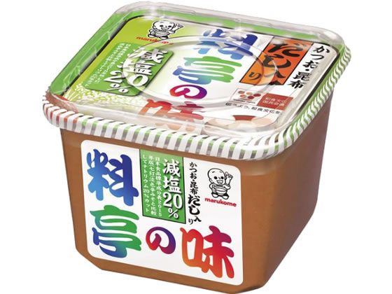 マルコメ 料亭の味 減塩(だし入り) 750g ダシ 味噌 調味料 食材