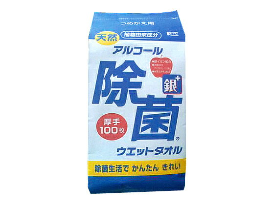 コーヨー化成/アルコール除菌ウェットタオル 詰替 100枚/00-0432