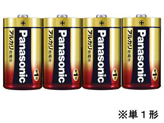 パナソニック/アルカリ乾電池単1形1パック4本/LR20XJ/4SW