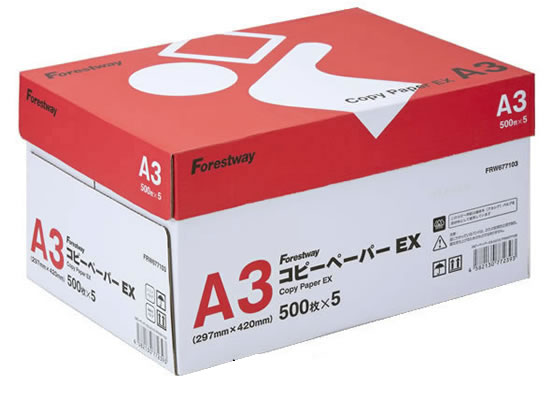 Forestway/コピーペーパーEX A3 500枚*5冊/FRW677103