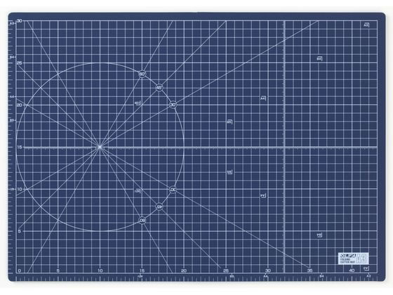 オルファ/ふたつ折りカッターマット A3 ネイビー/223BSNV...:cocodecow:10104097