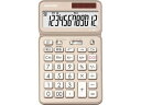 シャープ/ナイスサイズタイプ電卓12桁 シャンパンゴールド/EL-VN82-NX
