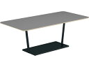 【メーカー直送】コクヨ/リージョン 角形 ミドルローテーブル黒脚 W1800 アッシュ【代引不可】【組立・設置・送料無料】