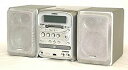 【中古】Victor ビクター JVC UX-QM7-S シルバー マイクロコンポーネントMDメモリーシステム 512MB(CD/MDコンポ)(本体CA-UXQM7-SとスピーカーSP-UX