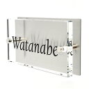 表札のアトリエ ガラス表札 ステンレス板付き 150x80mm シンプル4 【HLS_DU】【RCP】【楽ギフ_包装】【楽ギフ_名入れ】 attr80attr ctgr1ctgr sml8sml+ctgr1ctgr noanml