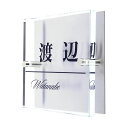 表札のアトリエ ガラス表札 ステンレス板 120x120mm シンプル5 【HLS_DU】【RCP】【楽ギフ_包装】【楽ギフ_名入れ】 attr234attr ctgr1ctgr sml8sml+ctgr1ctgr noanml