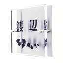 表札のアトリエ ガラス表札 ステンレス板 120x120mm アイビー2 【HLS_DU】【RCP】【楽ギフ_包装】【楽ギフ_名入れ】 attr234attr ctgr1ctgr sml8sml+ctgr1ctgr noanml