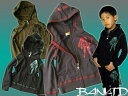 【SALE】BANK ヘッドフォン&SKULL★ジップUPパーカー（JTK-07)(ダンス）【韓国子供服】【5,250円以上送料無料・SALE含】