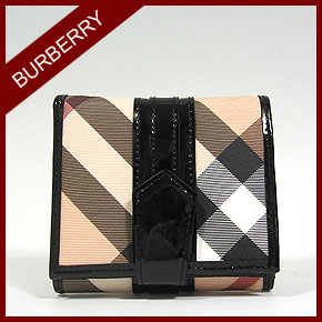 【今だけポイント全品2倍！】 【送料無料】 Burberry バーバリー ロンドン レディース ウォレット 二つ折り財布 ノヴァ チェック ID コイン パース mbu34635851