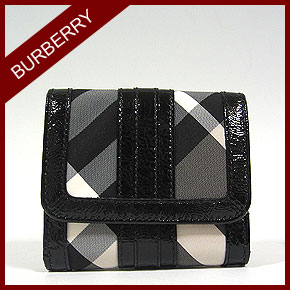 【今だけポイント全品2倍！】 【送料無料】 Burberry バーバリー ロンドン レディース ウォレット 二つ折り財布 スモール ビート チェック パース mbu34636731