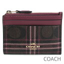 母の日無料ラッピング! コーチ COACH 小銭入れ レディース 定期入れ パスケース カードケース IDケース コインケース キーケース シグネチャー チェック柄 格子柄 【送料無料】 ブランド コーチ正規品販売店 直営アウトレット店より直輸入 【あす楽】