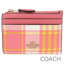 父の日無料ラッピング! コーチ COACH 小銭入れ レディース 定期入れ パスケース カードケース IDケース コインケース キーケース チェック柄 格子柄 【送料無料】 ブランド コーチ正規品販売店 直営アウトレット店より直輸入 【あす楽】
