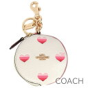 バレンタイン無料ラッピング! コーチ COACH 小銭入れ レディース バッグチャーム キーホルダー コインケース キーリング ハート レザー 円形 丸型 【送料無料(ネコポス メール便)】 ブランド コーチ正規品販売店 直営アウトレット店より直輸入 【あす楽】